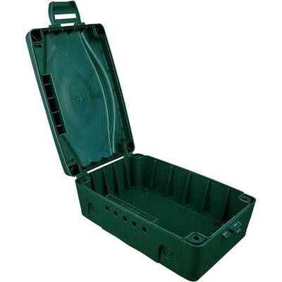 Masterplug Weerbestendige elektrische doos voor buiten, 345 x 220 x 126,5 mm, groen Masterplug Weerbestendige elektrische doos voor buiten, 345 x 220 x 126,5 mm, groen
