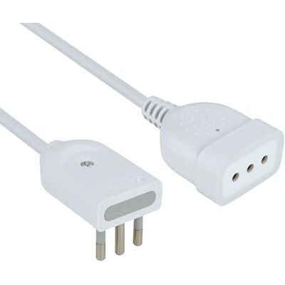 Electraline - Mini prolunga - 50cm - 10A - Verlengsnoer Electraline - Mini prolunga - 50cm - 10A - Verlengsnoer