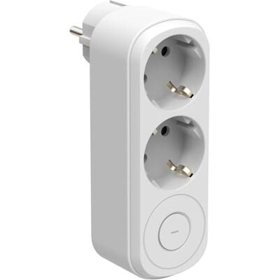 Electraline 55105 Prima Dubbele Adapter 2 Stopcontacten 16A (2P+A) Schuko Voorzijde, met AAN/UIT-schakelaar, Stekkerdoos met 2 Schuko-stopcontacten, Wit Electraline 55105 Prima Dubbele Adapter 2 Stopcontacten 16A (2P+A) Schuko Voorzijde, met AAN/UIT-schakelaar, Stekkerdoos met 2 Schuko-stopcontacten, Wit