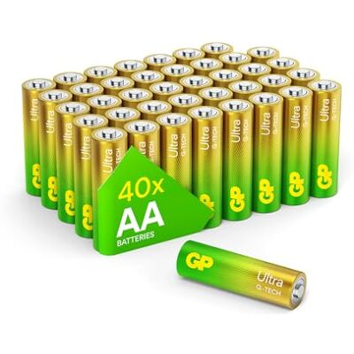 GP AA batterijen Party Pack 40 – Ultra (alkaline) GP AA batterijen Party Pack 40 – Ultra (alkaline)