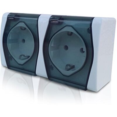 Elektro-Plast 01025-01 Witte Wandcontactdoos - Stopcontact Elektro-Plast 01025-01 Witte Wandcontactdoos - Stopcontact