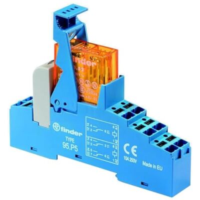 finder Serie 48 – Interface Module P5 8 A 230 V AC flens van kunststof. finder Serie 48 – Interface Module P5 8 A 230 V AC flens van kunststof.