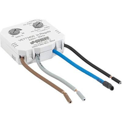 VEMER VE773400 In.Regolo dimmer voor het regelen van de lichtintensiteit, installatie in de inbouwdoos, wit VEMER VE773400 In.Regolo dimmer voor het regelen van de lichtintensiteit, installatie in de inbouwdoos, wit