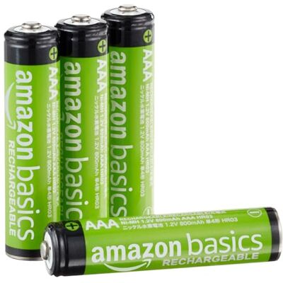 Amazon Basics Oplaadbare Batterijen - 4 Stuks - 800mAh Amazon Basics Oplaadbare Batterijen - 4 Stuks - 800mAh