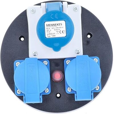 as - Schwabe as Schwabe as 10976 CEE Steckdoseneinsatz 230 V, 3-Fach, IP44, mit blauen Klappdeckeln & Thermoschutzschalter as - Schwabe as Schwabe as 10976 CEE Steckdoseneinsatz 230 V, 3-Fach, IP44, mit blauen Klappdeckeln & Thermoschutzschalter