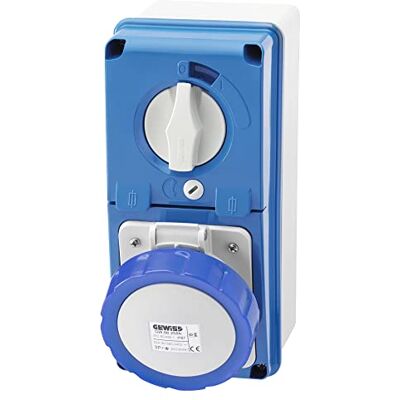 Gewiss GW66204 N – uitgang (2P T, IP67, 6h, 230 V, 16, 50/60 Hz) blauw Gewiss GW66204 N – uitgang (2P T, IP67, 6h, 230 V, 16, 50/60 Hz) blauw