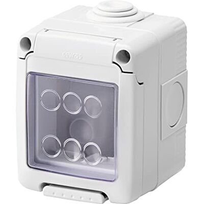 Gewiss GW27042 Contenitore Per Apparecchi System 2 Posti Stagno Grigio RAL 7035 IP55 Gewiss GW27042 Contenitore Per Apparecchi System 2 Posti Stagno Grigio RAL 7035 IP55