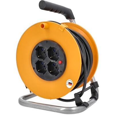 as - Schwabe as Schwabe Kabelhaspel 50 m 230V / 16A kabelhaspel met 4 geïntegreerde Italiaanse stopcontacten en veiligheidsstekkers kabelspoelen kabelhaspel Made in Germany IP20 oranje, 311481 as - Schwabe as Schwabe Kabelhaspel 50 m 230V / 16A kabelhaspel met 4 geïntegreerde Italiaanse stopcontacten en veiligheidsstekkers kabelspoelen kabelhaspel Made in Germany IP20 oranje, 311481