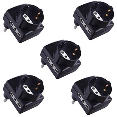 ELECTRALINE 92396 Verlengsnoer - Stopcontact triple, 10/16A, 230V, Zwart ELECTRALINE 92396 Verlengsnoer - Stopcontact triple, 10/16A, 230V, Zwart