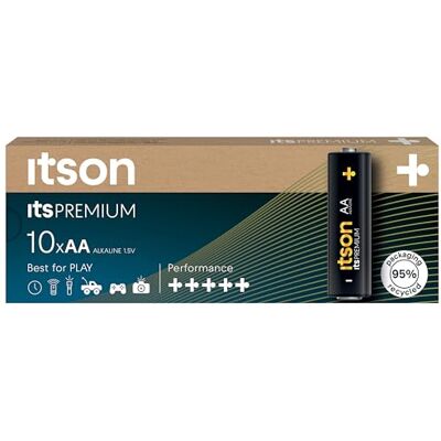 Itspremium Itson Verpakking met 10 AA 1,5V Batterijen - Batterijen Itspremium Itson Verpakking met 10 AA 1,5V Batterijen - Batterijen