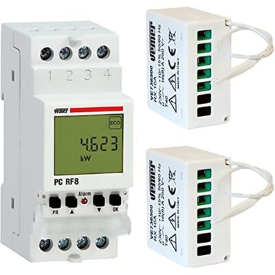 VEMER VE737300 Last Control PC RF8 met 2 x RX.16A hoogfrequente actuatoren, wit VEMER VE737300 Last Control PC RF8 met 2 x RX.16A hoogfrequente actuatoren, wit