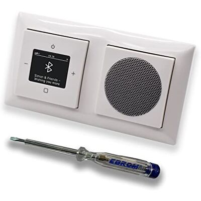Busch Jäger / EBROM Busch Jäger 8217 U 8217 U 8217U Inbouwradio, inbouw, inbouw, inbouw, inbouw, radio, alpinewit, glanzend, complete set radio + luidspreker + 2-voudig frame 1722-914 + afdekkingen + EBROM fasetester Busch Jäger / EBROM Busch Jäger 8217 U 8217 U 8217U Inbouwradio, inbouw, inbouw, inbouw, inbouw, radio, alpinewit, glanzend, complete set radio + luidspreker + 2-voudig frame 1722-914 + afdekkingen + EBROM fasetester