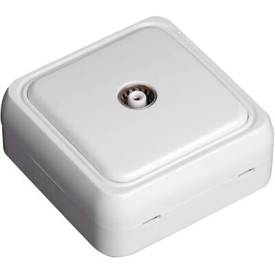 WatioWave tv stopcontact met wit oppervlak WatioWave tv stopcontact met wit oppervlak