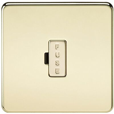 Knightsbridge sf6000pb 13 A schroefloze Fused Spur eenheid – parent Polished Brass Gepolijst messing. Knightsbridge sf6000pb 13 A schroefloze Fused Spur eenheid – parent Polished Brass Gepolijst messing.