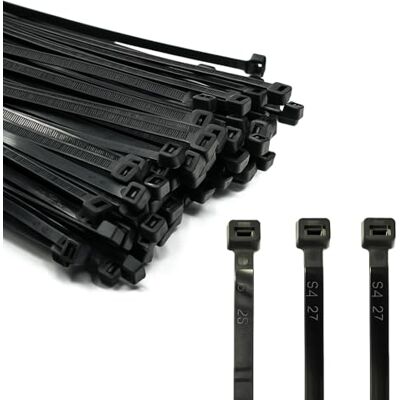 ERKO ELECTRO - 100x2.5 - Zwart - 100 mm - Kabelbinders ERKO ELECTRO - 100x2.5 - Zwart - 100 mm - Kabelbinders