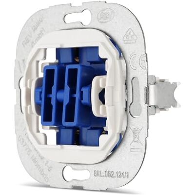 REV 0299320006 TECHNIK, serieschakelaar, lichtschakelaar 230VAC, 10A, inbouw, blauw REV 0299320006 TECHNIK, serieschakelaar, lichtschakelaar 230VAC, 10A, inbouw, blauw