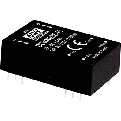 MEAN WELL DCWN03E-05 DC-converter module 300mA 3W aantal uitgave: 2 x MEAN WELL DCWN03E-05 DC-converter module 300mA 3W aantal uitgave: 2 x