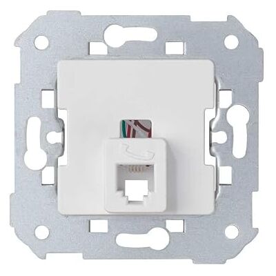 Simon Brico G7548130 mechanisme voor telefoonaansluiting, RJ-12, wit Simon Brico G7548130 mechanisme voor telefoonaansluiting, RJ-12, wit