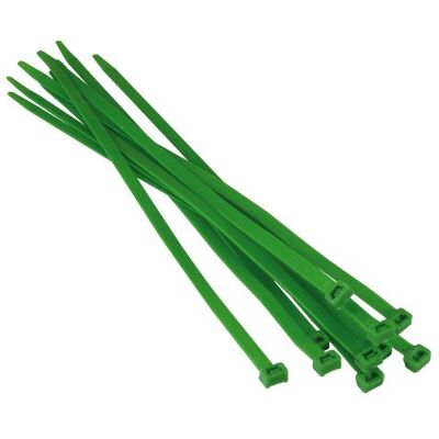 Unitec 44743 kabelbinders, 400 x 8,8 mm, 25 stuks, groen Unitec 44743 kabelbinders, 400 x 8,8 mm, 25 stuks, groen