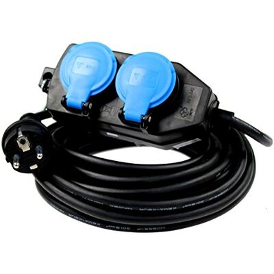 as - Schwabe AS Schwabe 860602 verlengkabel, viervoudig, 250 V/16 A, 10 m kabel, IP 44, gebruik: Buiten as - Schwabe AS Schwabe 860602 verlengkabel, viervoudig, 250 V/16 A, 10 m kabel, IP 44, gebruik: Buiten