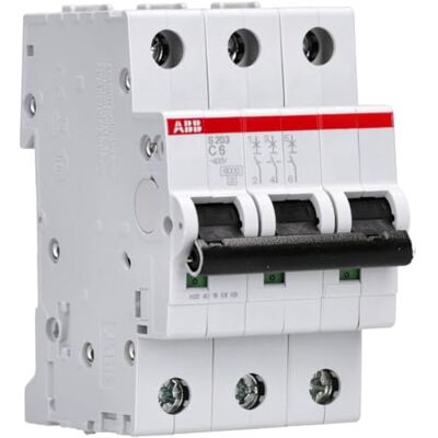 ABB 2CDS253001R0064 MAGNETO 3P 6A CURVA C 6/10KA S203-C6 ABB 2CDS253001R0064 MAGNETO 3P 6A CURVA C 6/10KA S203-C6