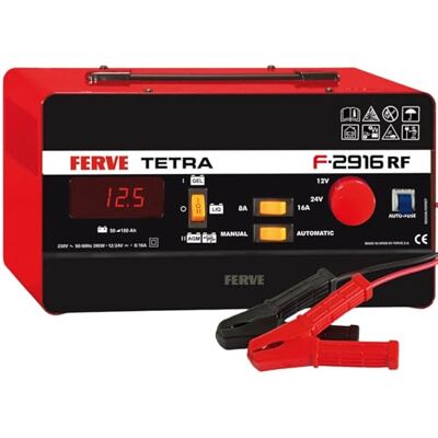 Ferve Tetra acculader 12 V / 24 V - 8-16 A - 50 Ah / 180 Ah Ferve Tetra acculader 12 V / 24 V - 8-16 A - 50 Ah / 180 Ah