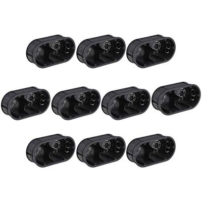 Meister Schakeldoos 2-voudig inbouw 45 mm diep zwart 10 stuks 145 x 75 mm voor inbouw van schakelaars en stopcontacten/inbouwdoos dubbel/apparaatdoos/aansluitdoos / 7460740 Meister Schakeldoos 2-voudig inbouw 45 mm diep zwart 10 stuks 145 x 75 mm voor inbouw van schakelaars en stopcontacten/inbouwdoos dubbel/apparaatdoos/aansluitdoos / 7460740