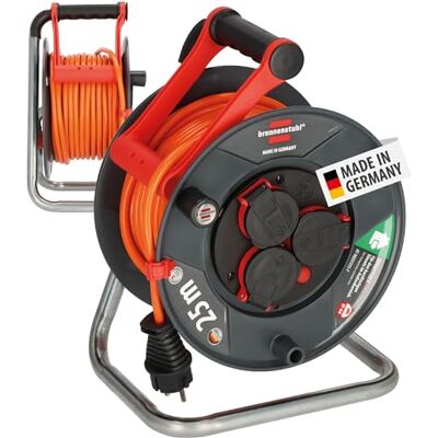 Brennenstuhl Garant V2 IP44 - Kabelhaspel 25m, Buiten, Oranje Brennenstuhl Garant V2 IP44 - Kabelhaspel 25m, Buiten, Oranje