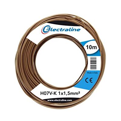 ELECTRALINE 15081 Kabel - Flexibele koper, PVC-isolatie, 10m ELECTRALINE 15081 Kabel - Flexibele koper, PVC-isolatie, 10m