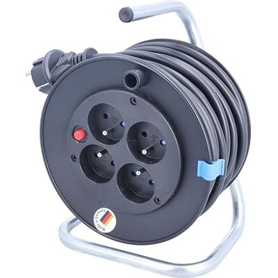 as - Schwabe as Schwabe 810180 Compacte kabelhaspel, 15 m kabel, 4-voudig, 250 V/16 A as - Schwabe as Schwabe 810180 Compacte kabelhaspel, 15 m kabel, 4-voudig, 250 V/16 A