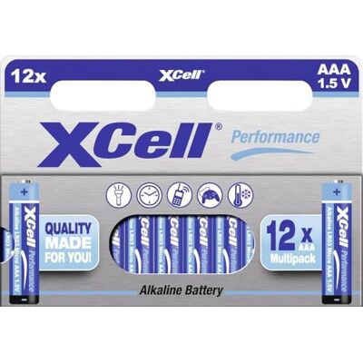 XCELL 149654 - AAA Batterijen - Doos van 12 XCELL 149654 - AAA Batterijen - Doos van 12