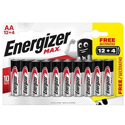 Energizer Max AA Batterijen - Langdurig, Lekkagevrij, 10 Jaar Bewaring Energizer Max AA Batterijen - Langdurig, Lekkagevrij, 10 Jaar Bewaring