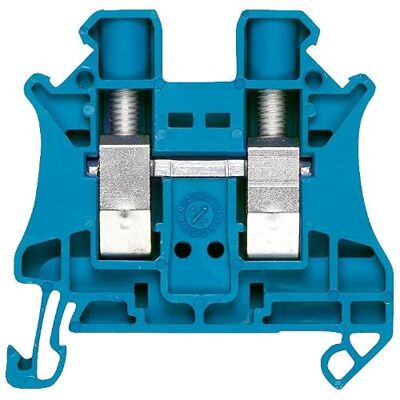 Siemens doorgangsklem met schroefverbinding 2,5 mm2 5,2 mm blauw Siemens doorgangsklem met schroefverbinding 2,5 mm2 5,2 mm blauw