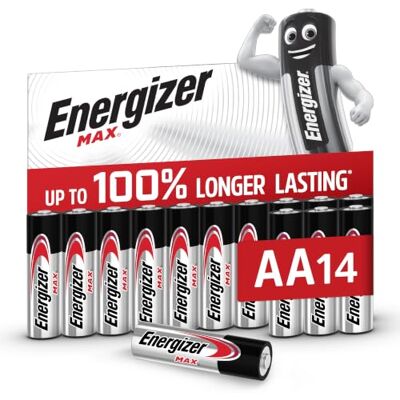Energizer Max AA Batterijen - Betrouwbare lange levensduur Energizer Max AA Batterijen - Betrouwbare lange levensduur