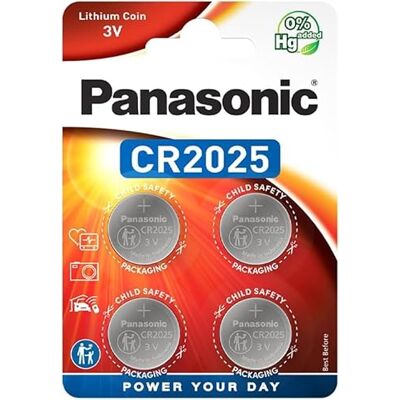 Panasonic lithium-knoopcel CR2025. 48er Pack Panasonic lithium-knoopcel CR2025. 48er Pack