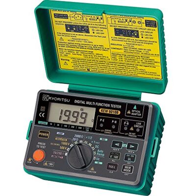 VEMER Kyoritsu KEW 6010B Digitaal multifunctioneel systeem voor het meten van beschermende geleiders en potentiaalcompensatie, isolatieweerstand, aardingsweerstand voor TT-systemen, grijs VEMER Kyoritsu KEW 6010B Digitaal multifunctioneel systeem voor het meten van beschermende geleiders en potentiaalcompensatie, isolatieweerstand, aardingsweerstand voor TT-systemen, grijs