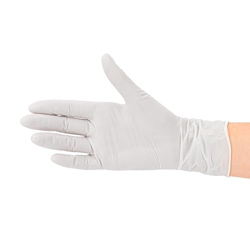 SF Medical Products GmbH Nitril handschoenen, 1000 stuks, 10 dozen (XS, wit) wegwerphandschoenen, onderzoekshandschoenen, nitril handschoenen, poedervrij, zonder latex, niet-steriel, latexvrij, wit, wegwerphandschoenen