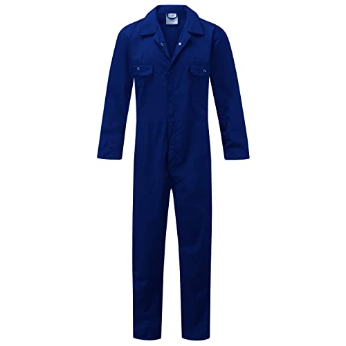 Fort Workforce Overall Small Royal Blue Overall 210 g/m² Studded Pockets Comabel Werkpak Duurzame Heren Overalls Werkoverall voor Heren