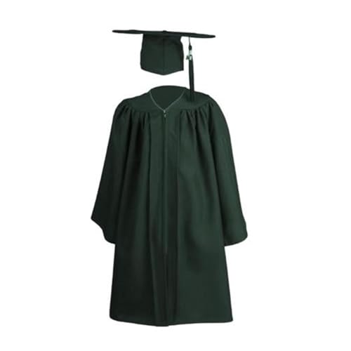 Nuyhgtr Kleuterschool Afstuderen Cap en Gown Set, Kleuterschool Afstuderen Cap en Jurk, Kind Afstuderen Cap en Jurk, Kwastje Sjerp Jongens Afstuderen Maat voor Kind Cap Meisjes Set Met 2023 212 Jaar