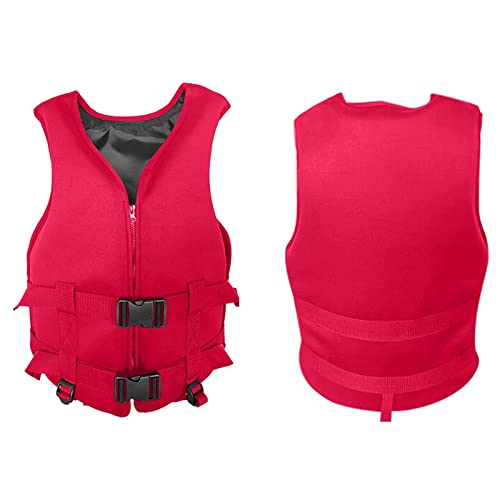 CJJZFO Zwemvesten Reddingsvesten Verstelbaar Reddingsvest voor Volwassenen Drijfhulpvesten Outdoor Veiligheid Watersport Zwemvest (Color : Red, Size : XL)