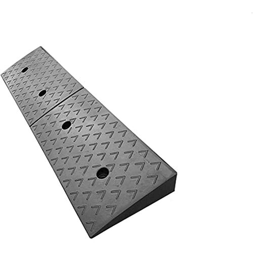 Bu Qi - US Helling, rubberen stoeprand hellingen veiligheidshelling ingang helling pad, antislip rubberen hellingen rolstoel stoeprand hellingen vertraging zone (kleur: zwart, maat: 100 x 25 x 9 cm)