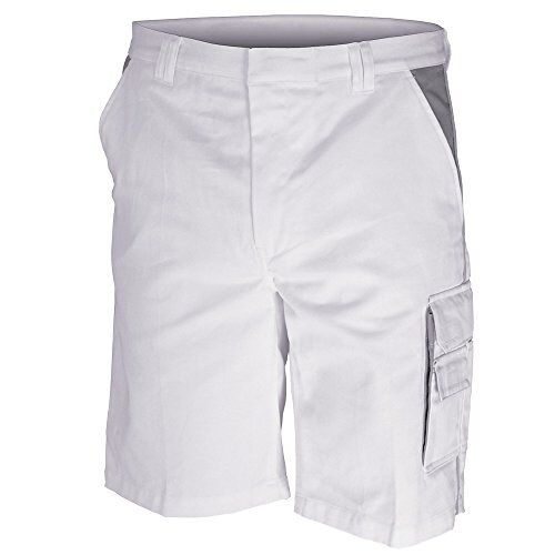 Carson Contrast Werkshorts, 1 stuk, 58, wit/grijs, CC709S.WG