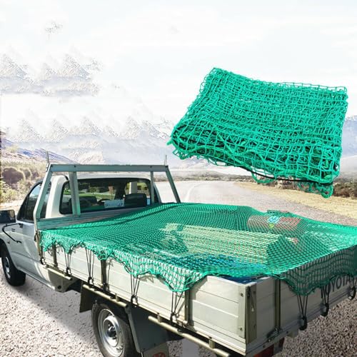 MOERGO Heavy Duty Skip & Vehicle Nets Cargo Net   Cargo Net   Outdoor Boot Storage   Opslagnet, Trailer netwerk, vrachtnetwerk, dekkingsnetwerk, auto afdichtingsnetwerk (Grootte: 3,7 m x 2,4 m)