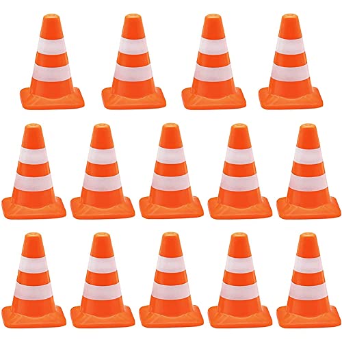 Fubdnefvo 14 stuks Mini Driehoekige Cone Driehoekige Cone Road Parking Signs Roadblok, Kleine Signs