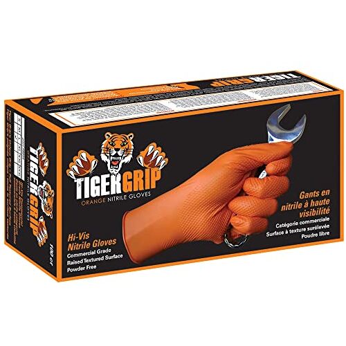 Kunzer TIGER GRIP M 100 St. Nitril wegwerphandschoen maat (handschoenen): M EN 374, EN 455