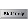 V Safety VSafety General Door-Staff Only Sign 300mm x 100mm