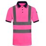 AYKRM Waarschuwing Polo T-Shirt Waarschuwingsshirt Waarschuwing Shirt Waarschuwing Werkkleding 7 kleuren, Roze korte mouwen, XL