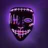 DastOp LED Halloween-masker Oplichtend eng masker Meerdere lichtmodi Halloween LED-masker for maskerade Cosplay Oplichtend gezichtsmasker (Color : B)