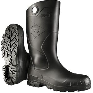 Dunlop Protective Footwear, Chesapeake Steel Toe, 100% Waterproof, Lightweight, Industrial and Construction PVC Boots, Slip Resistant, 8677677.15, Size 15 US, Black Dunlop Protective Footwear, Chesapeake Steel Toe, 100% Waterproof, Lightweight, Industrial and Construction PVC Boots, Slip Resistant, 8677677.15, Size 15 US, Black