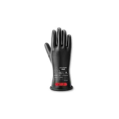 Ansell ActivArmr E014B Elektricien handschoenen klasse 0, geïsoleerde werkhandschoenen, beschermende rubberen handschoenen, geïsoleerde elektrische handschoenen mannen vrouwen, Zwart, XL (1 paar) Ansell ActivArmr E014B Elektricien handschoenen klasse 0, geïsoleerde werkhandschoenen, beschermende rubberen handschoenen, geïsoleerde elektrische handschoenen mannen vrouwen, Zwart, XL (1 paar)